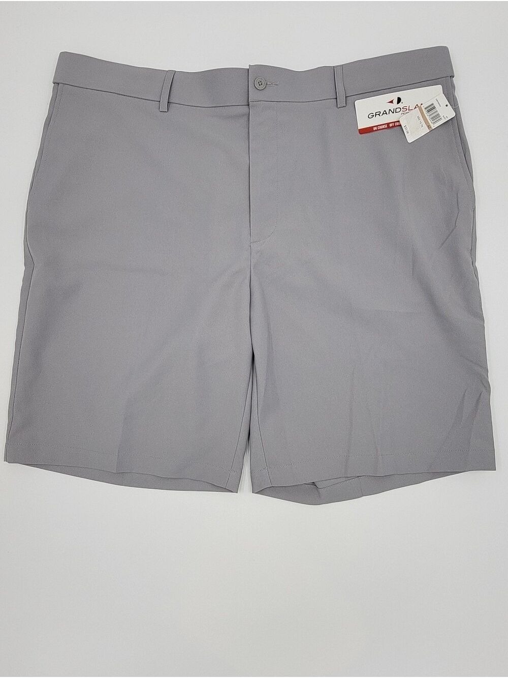 NEW Grand Slam Men's Shorts 42 Golf Performance Stretch Gray Expandable Waist